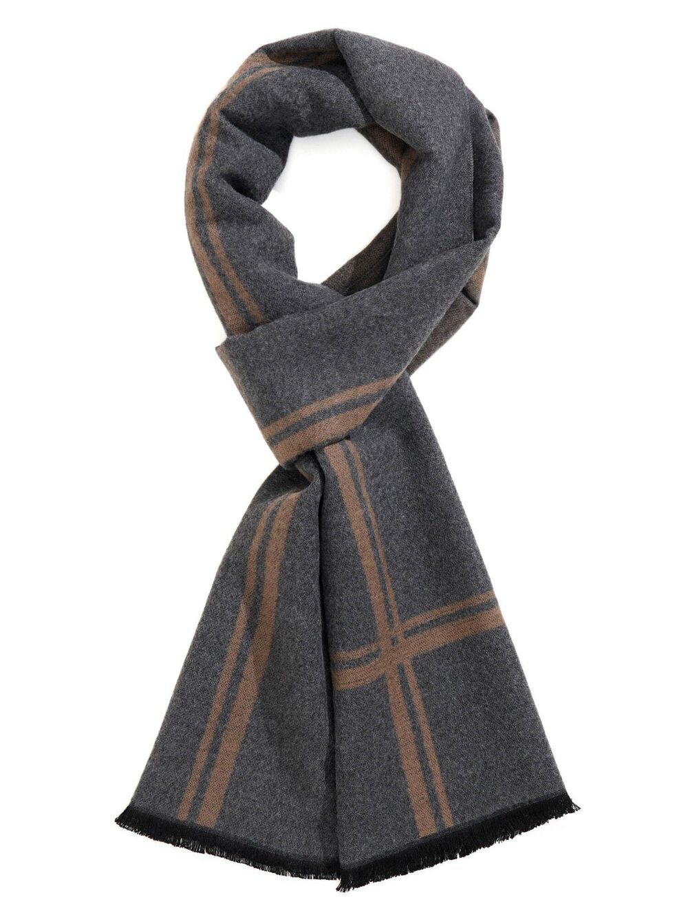8373 Winter Warm Scarf Premium Cashmere Feel, Luxuriously Soft Long Plaid